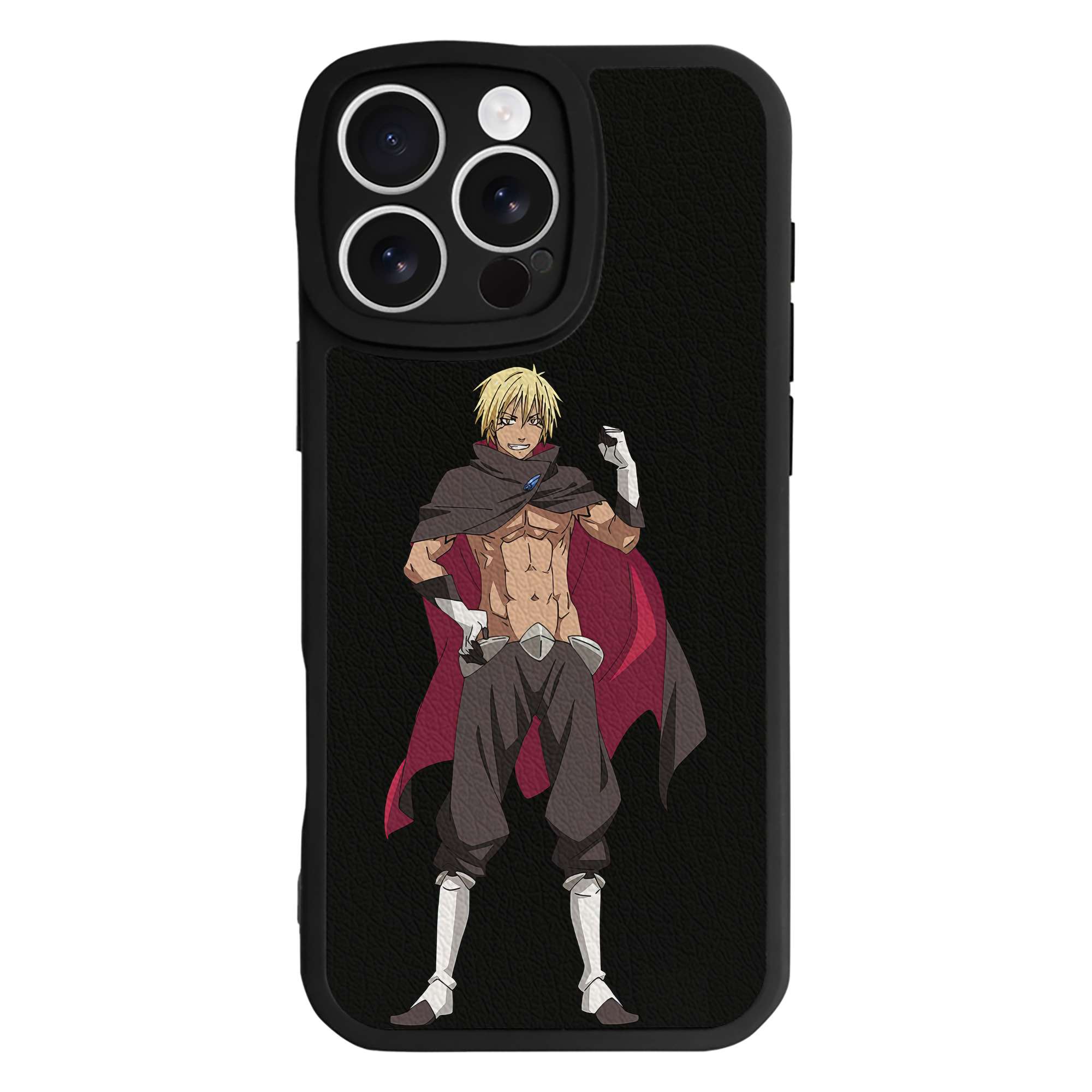 （画像用） 転スラ Regarding Reincarnated to Slime 【iPhone 16シリーズ対応】シリコンスマホケース（レザー調） 材質：シリコン